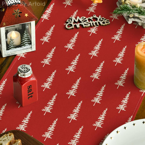 Artoid Mode durable polyester table runner protects surfaces during meals
