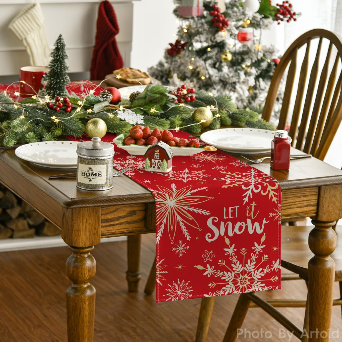 Artoid Mode durable polyester table runner for daily use.