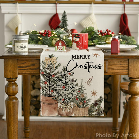 Artoid Mode durable polyester table runner resists shrinking and fading