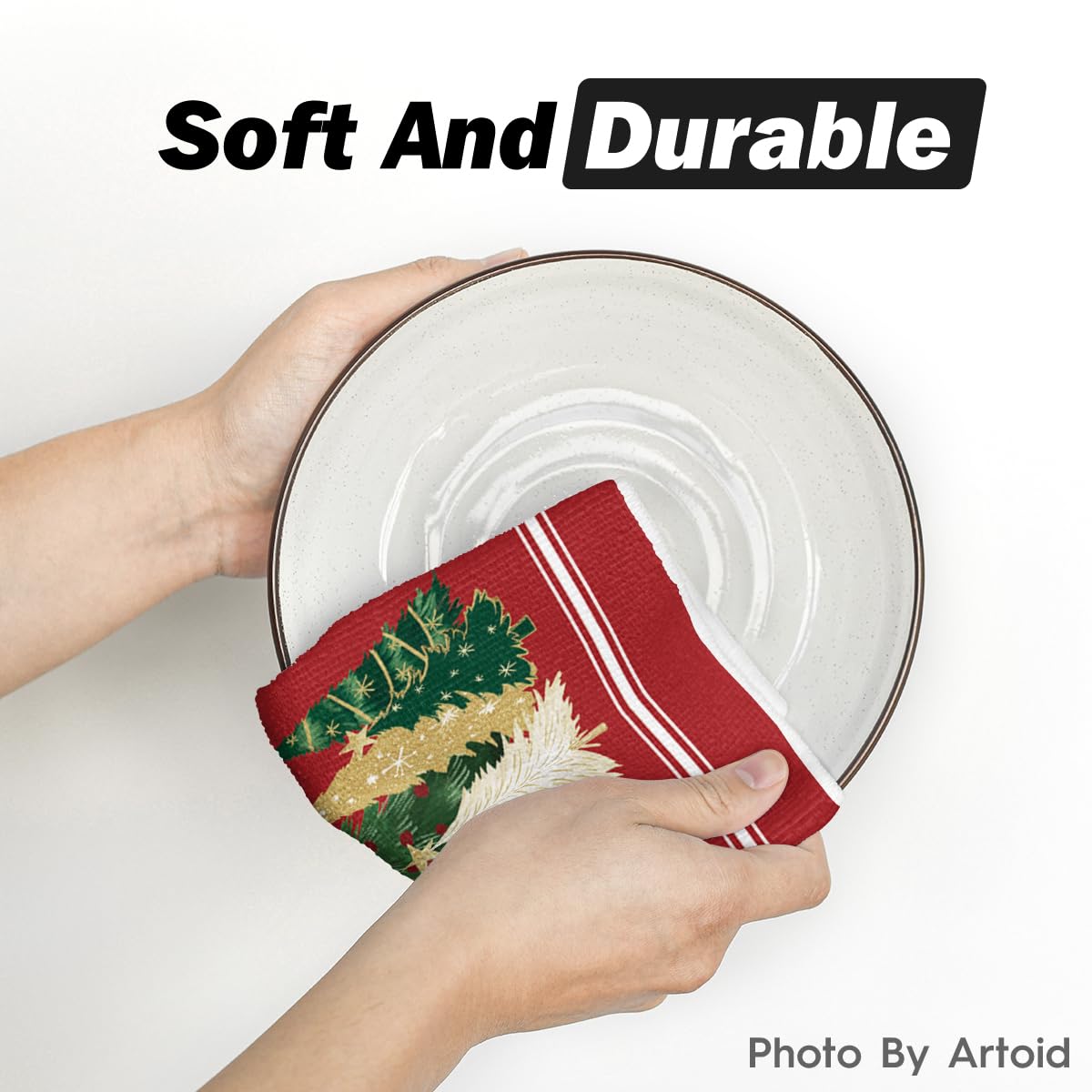 Artoid Mode durable dish towels stand up to multiple washes