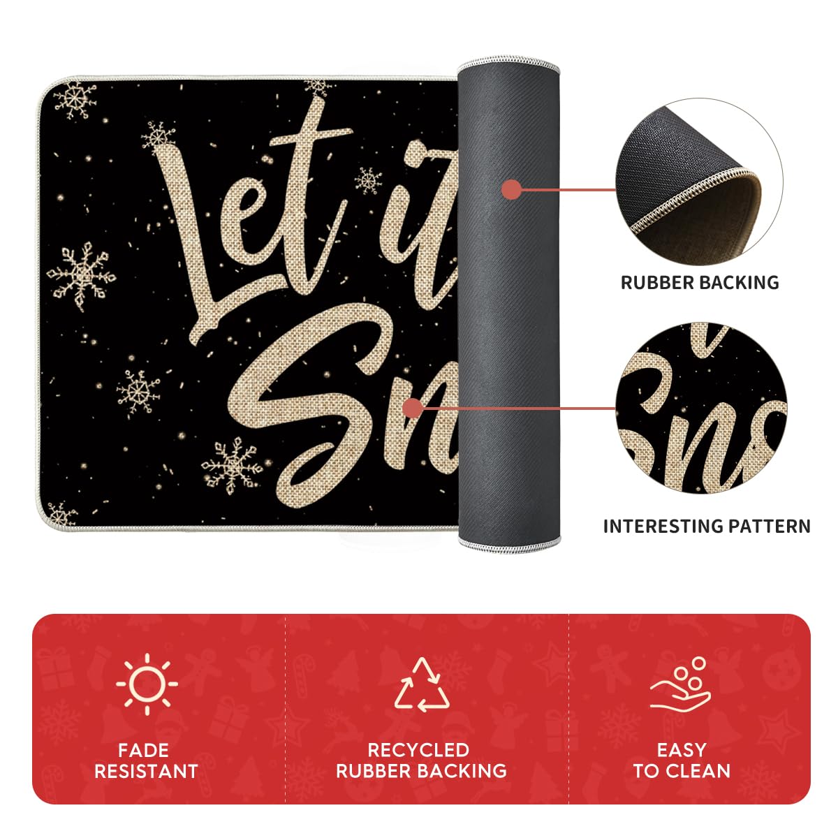 Artoid Mode easy-clean design: rinse or sponge away dirt.