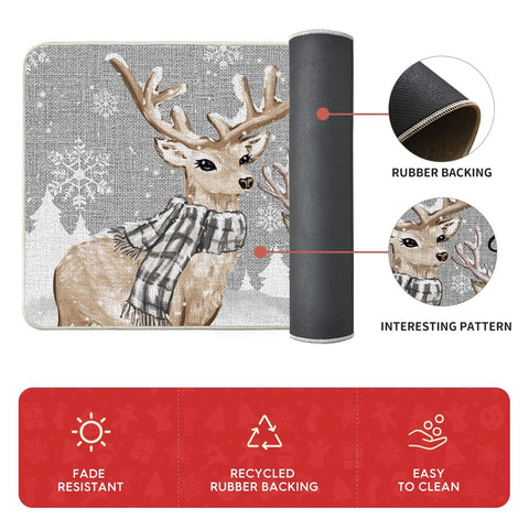 Artoid Mode Xmas Trees Deer Snowflakes easy-clean routine allows quick cleanup.