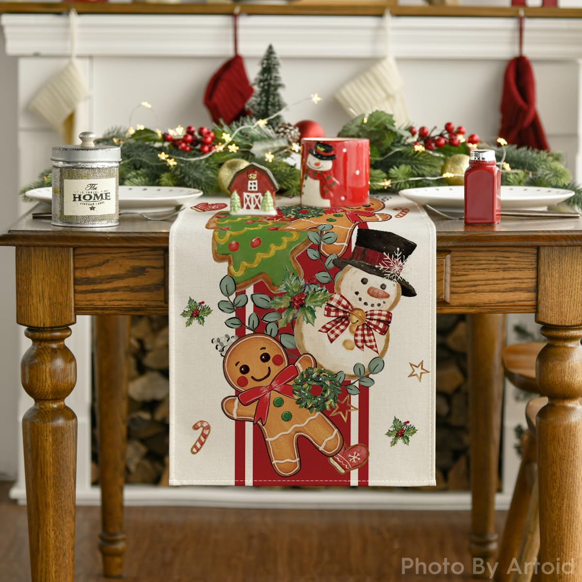 Artoid Mode festive dining decor table runner for celebrations