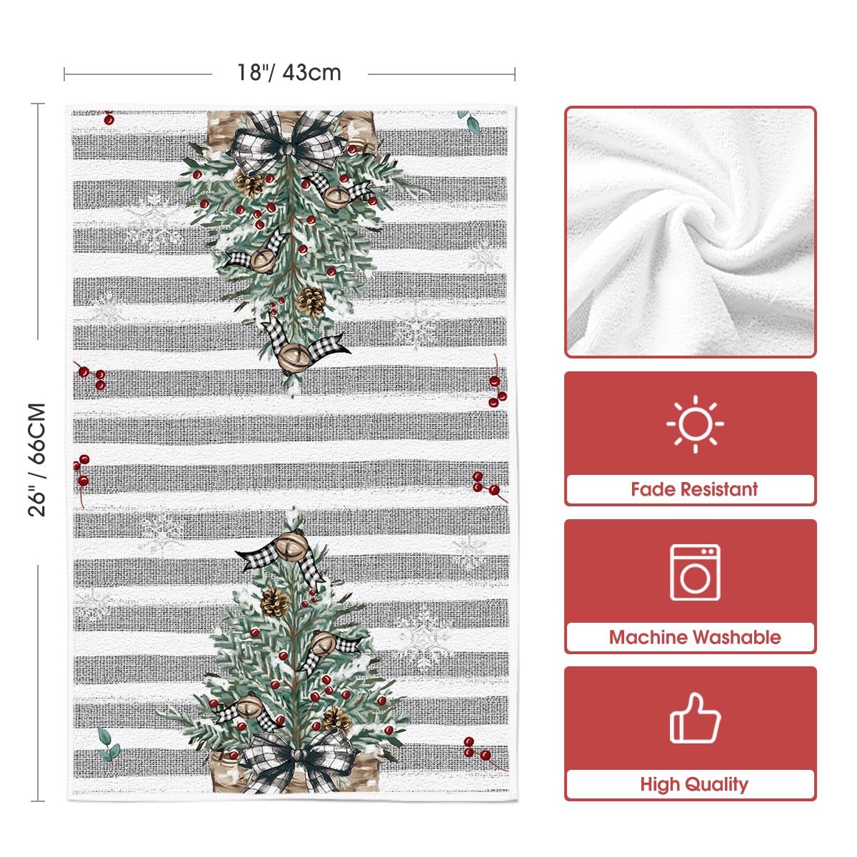 Artoid Mode set of 2 towels versatile for drying, cleaning, or gift-ready decor