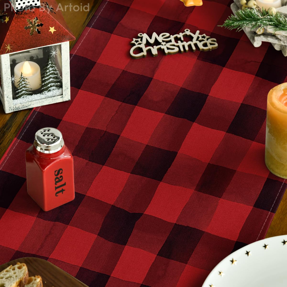 Artoid Mode festive kitchen table runner enhances dining decor