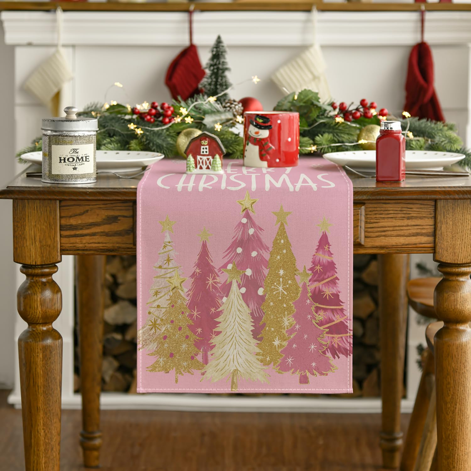 Artoid Mode Festive kitchen runner complements 13x60 inch tables and parties