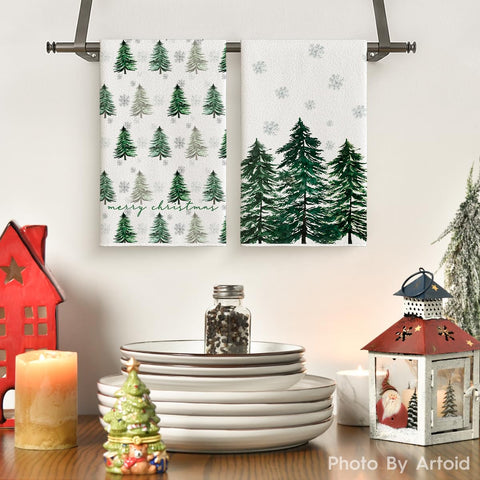 Artoid Mode festive snowflakes towels highlighting seasonal decor for cleanup