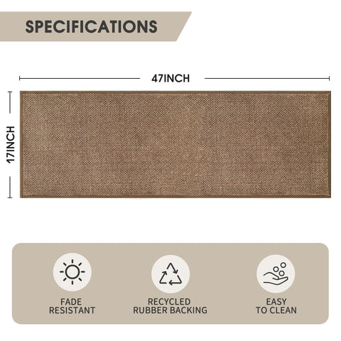 Artoid Mode front-of-sink mat fits 17x47 inches.