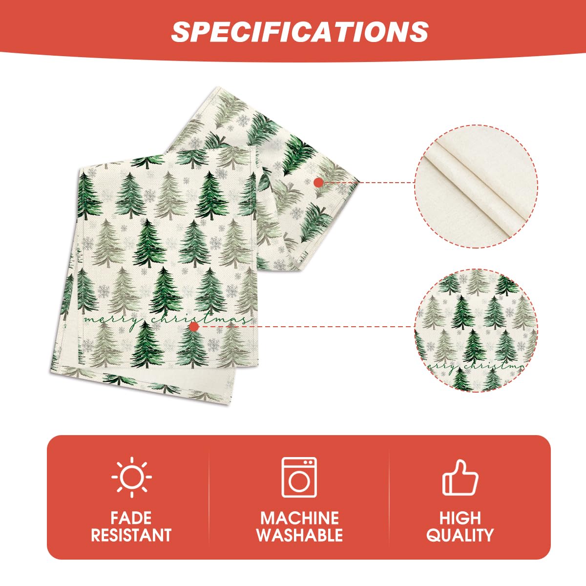 Artoid Mode vivid green holiday runner enhances festive table setting