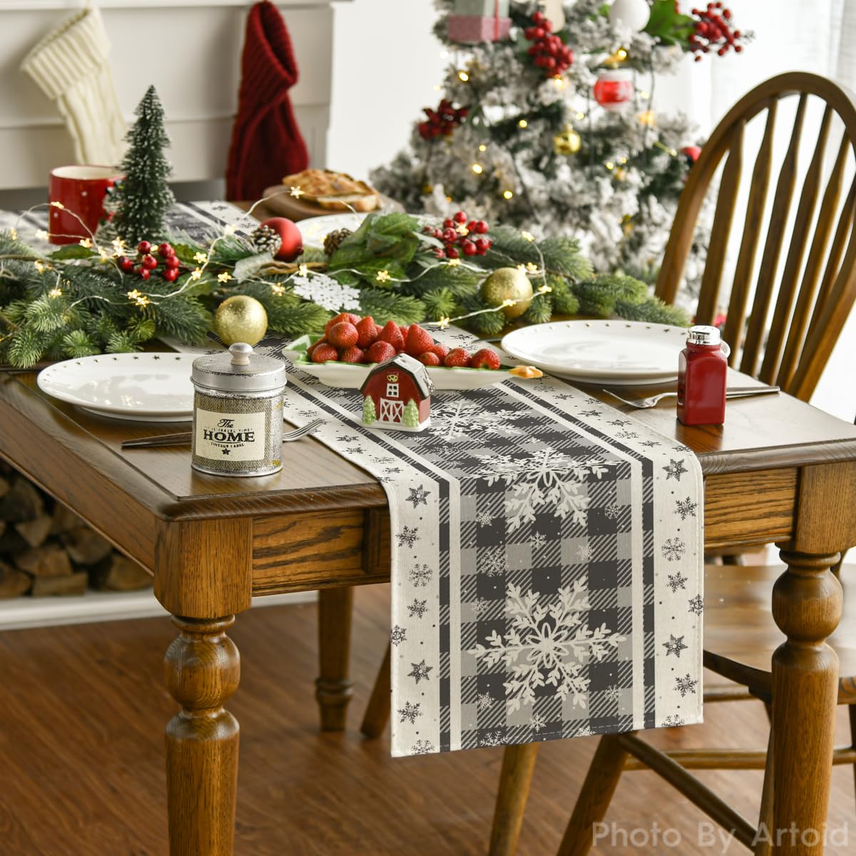 Artoid Mode table runner protects your table from heat and spills during family meals.