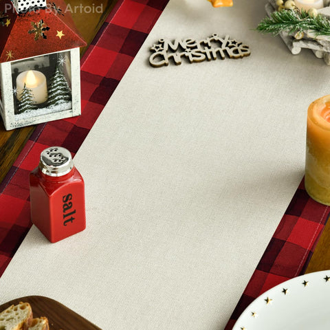 Artoid Mode holiday table runner for indoor outdoor celebrations