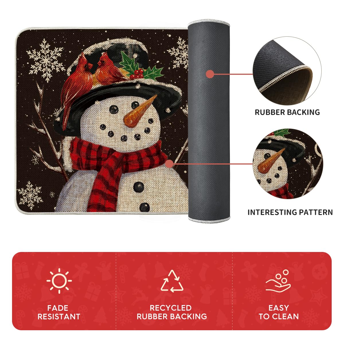 Artoid Mode holiday entry decor mats add seasonal flair and practicality.
