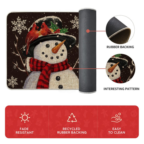 Artoid Mode holiday entry decor mats add seasonal flair and practicality.