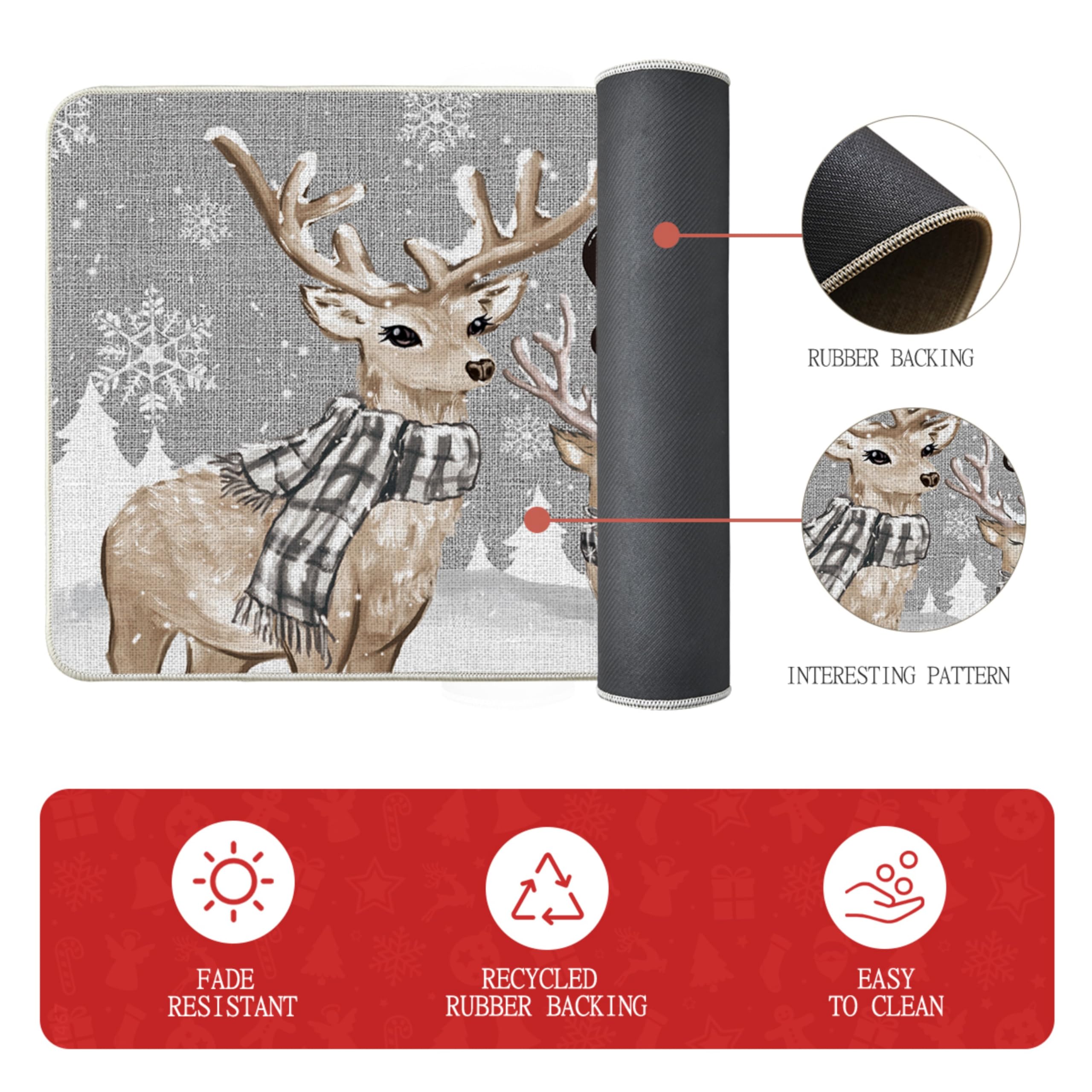 Two-piece set suits kitchens, entryways, and more with seasonal flair.