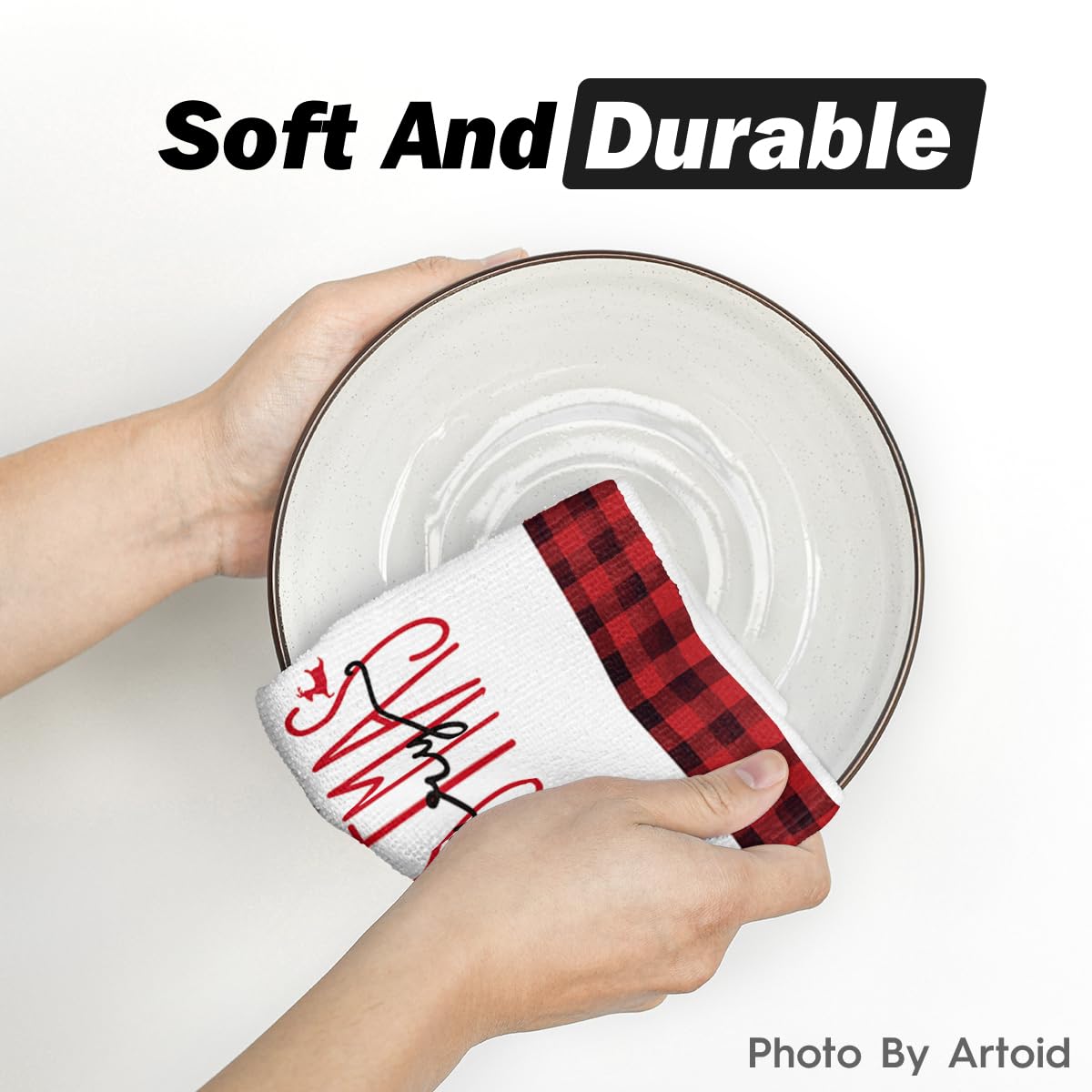 Artoid Mode kitchen decor towels for daily cleaning and drying tasks.