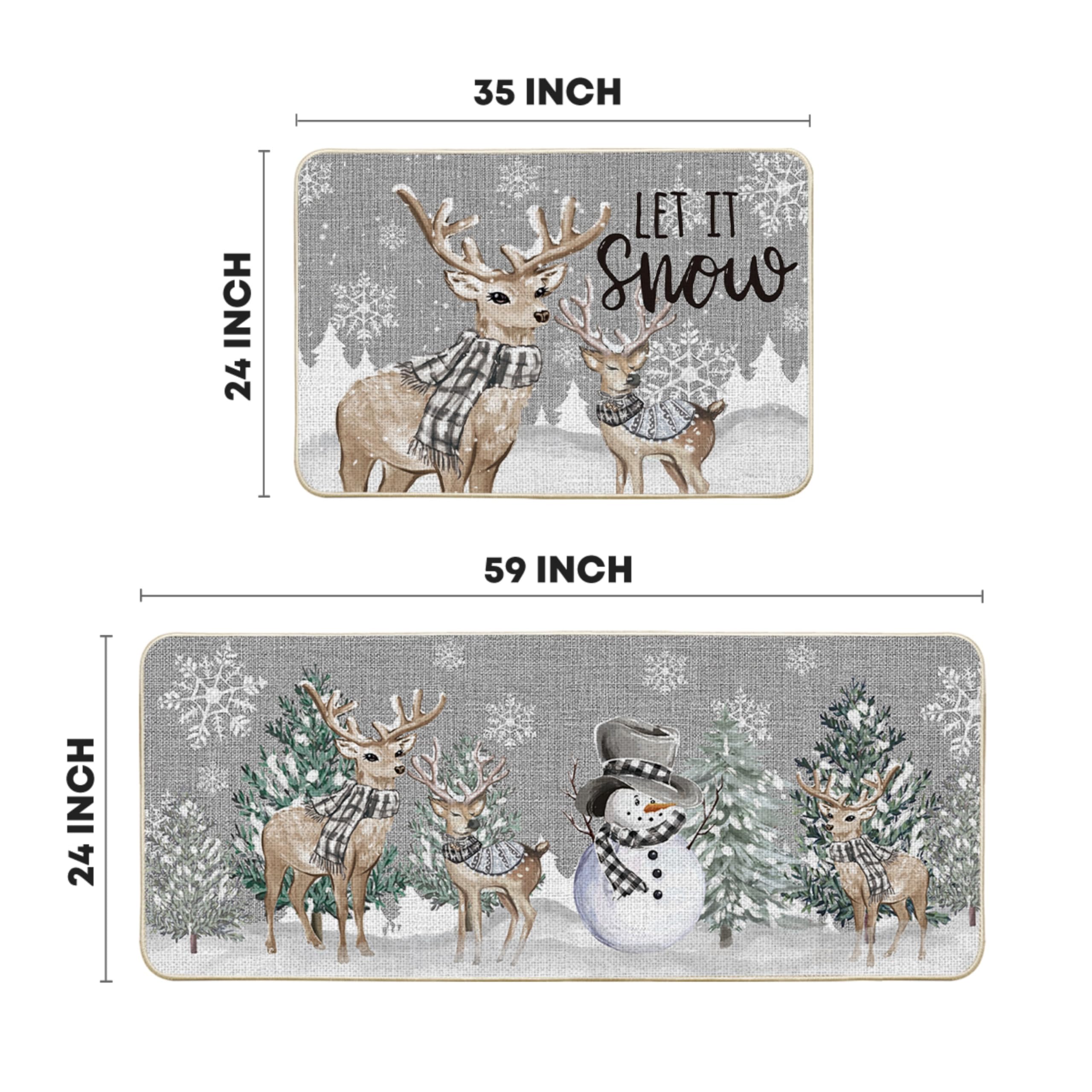 Artoid Mode kitchen mat shows polyester felt over durable rubber texture.