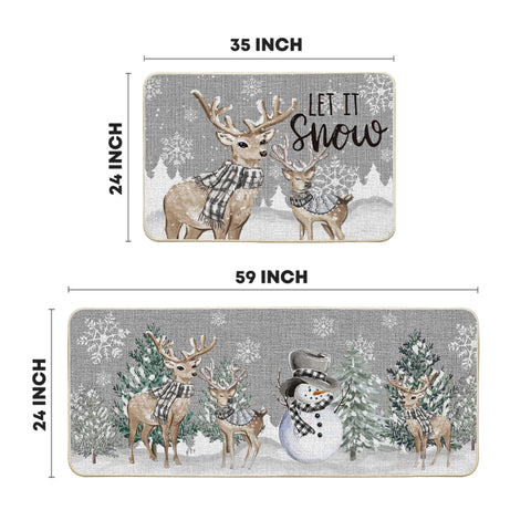 Artoid Mode kitchen mat shows polyester felt over durable rubber texture.