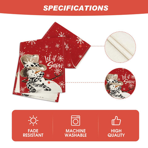 Artoid Mode let-it-snow table runner for cozy meals