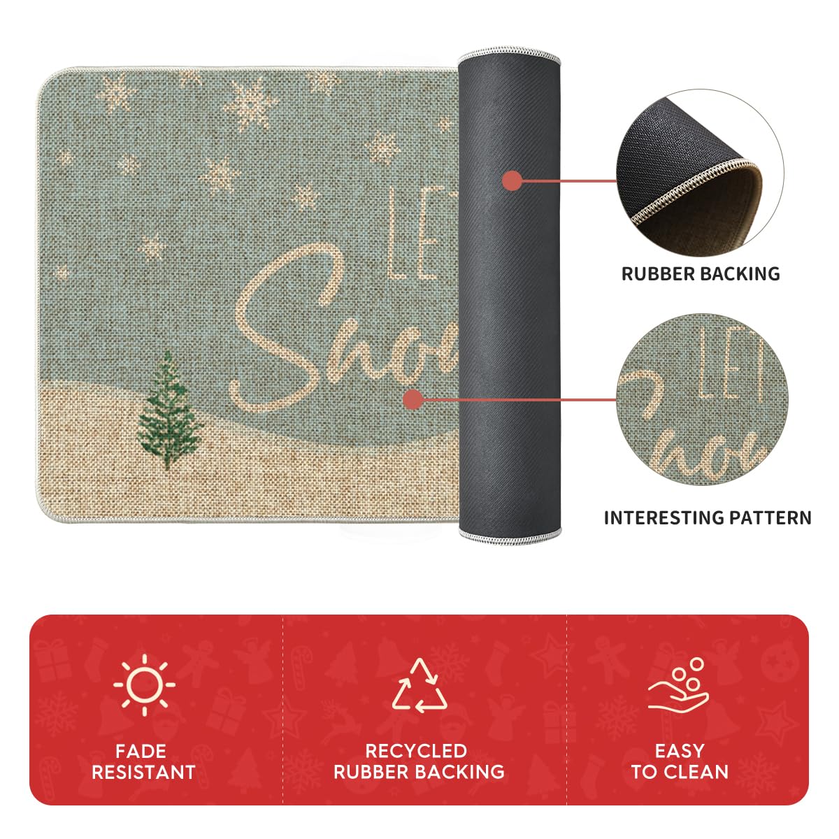Artoid Mode low-profile winter kitchen rug blends style with protection