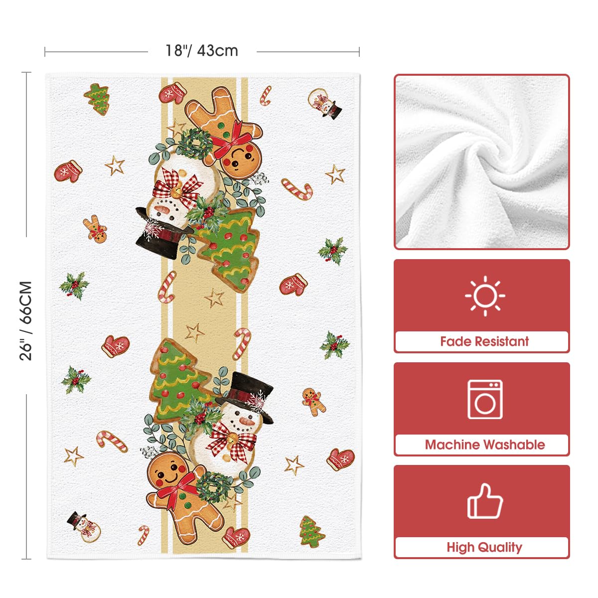 Artoid Mode machine washable kitchen towels that stay durable