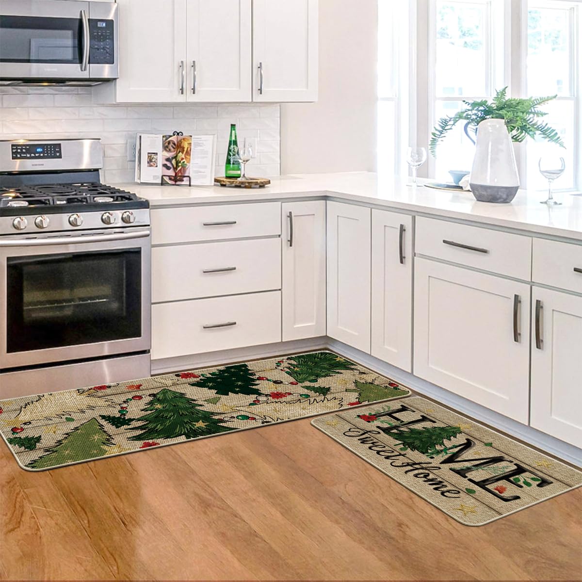 Artoid Mode Home Sweet Home mats feature non-slip backing for safe daily use.