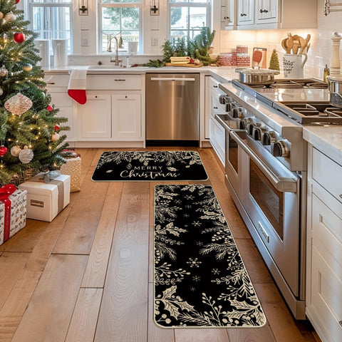 Artoid Mode non-slip back kitchen mat highlights secure placement.