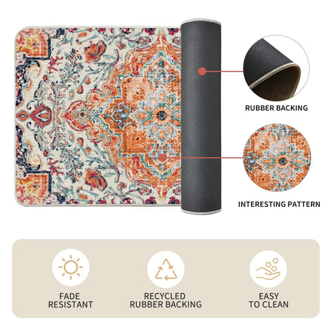Artoid Mode Bohemia mat easy-clean design; hose rinse removes dirt.
