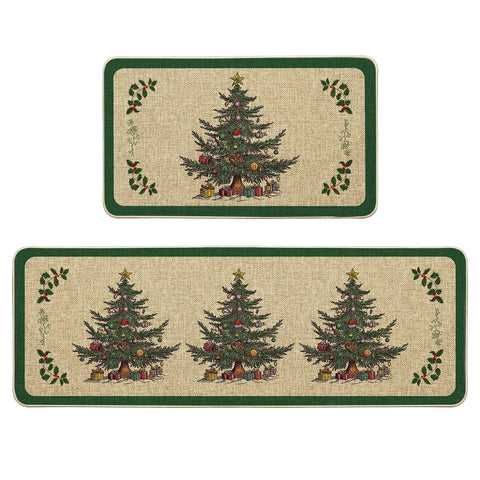 Artoid Mode ornament gift kitchen mats 17x29 showcase festive style and floor protection.