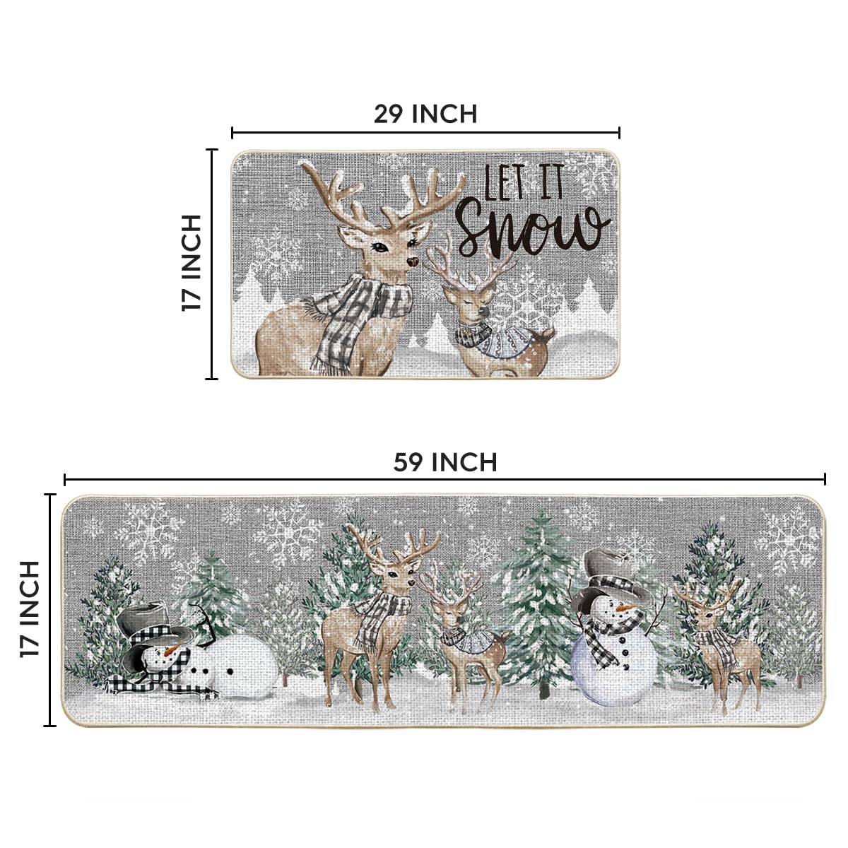 Artoid Mode Xmas Trees Deer Snowflakes pattern detail highlights seasonal charm.