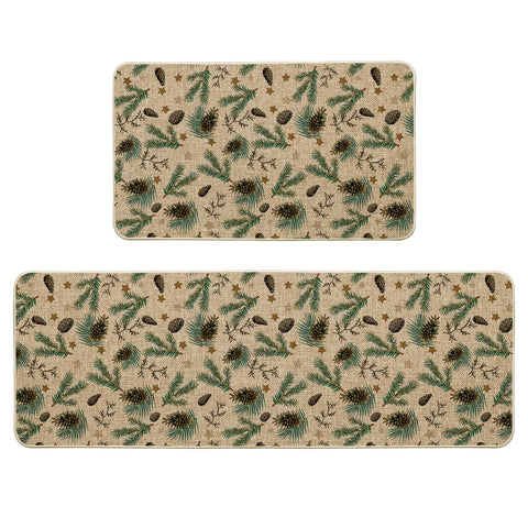 Artoid Mode Pine Nut Stars 17x29 kitchen mat, cushioned comfort at the sink