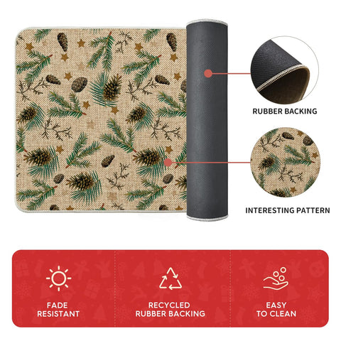 Non-slip backing keeps Artoid Mode mats in place on busy floors