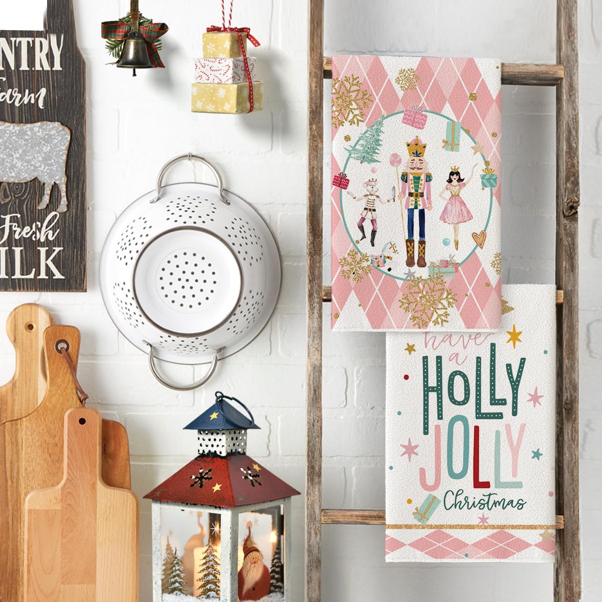 Artoid Mode Pink Nutcrackers pattern detail highlighting cute seasonal design for decorative use.