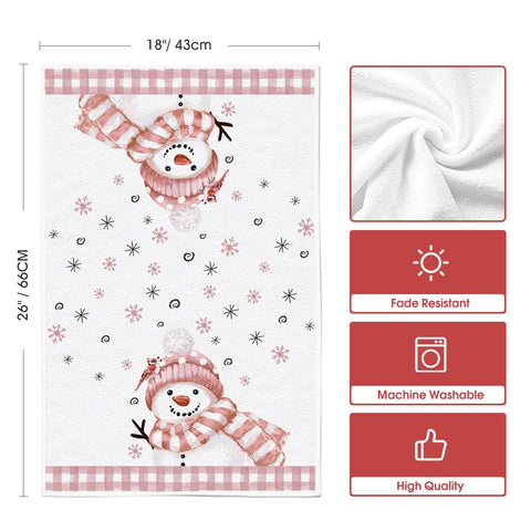 Artoid Mode pink towel for drying dishes and wiping counters