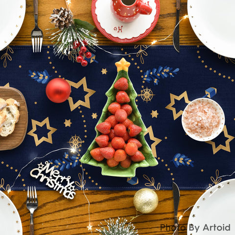 Artoid Mode Polyester Table Runner is durable and stain-resistant.
