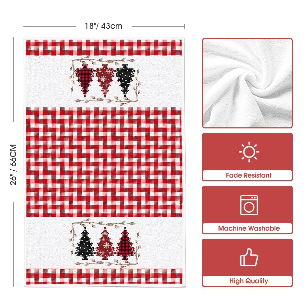 Artoid Mode 18x26 inch towel; quick-drying and easy care for daily use.