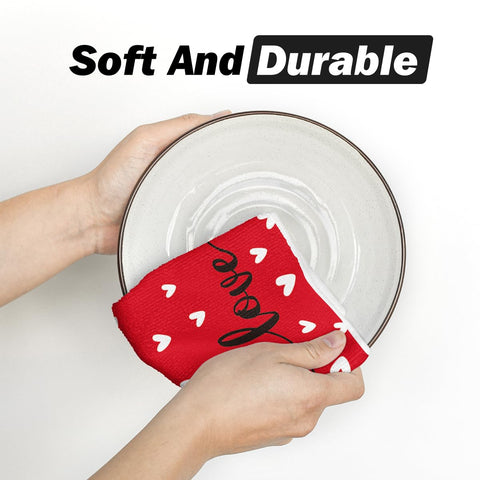 Artoid Mode Red Heart Love pattern adds seasonal flair to chores