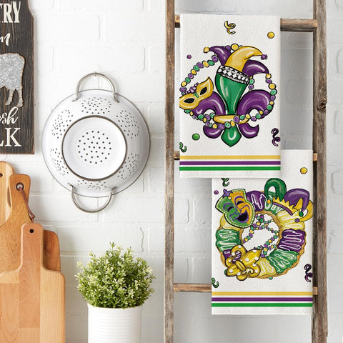 Artoid Mode seasonal decor kitchen towels add style while drying meals.
