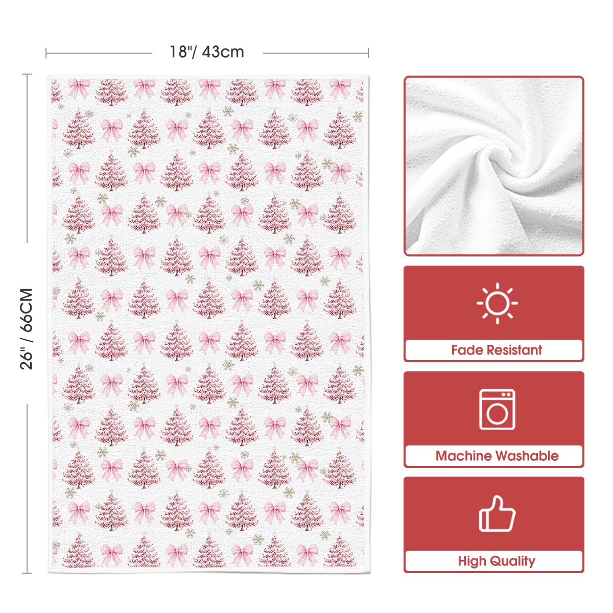 Artoid Mode dish towel set, two-piece, durable for daily kitchen tasks.
