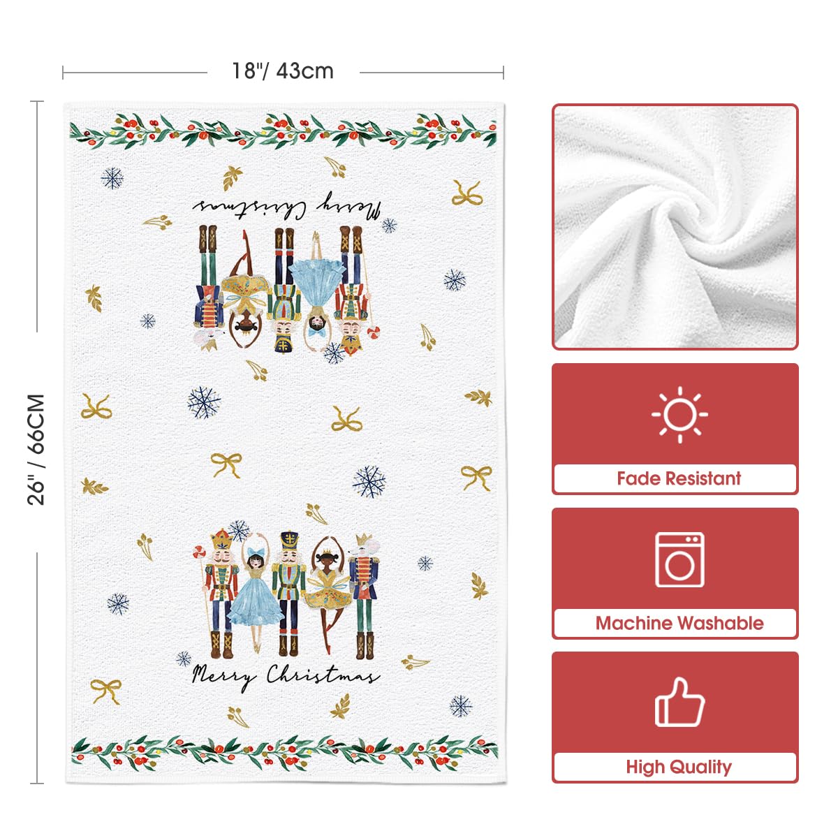 Artoid Mode set of 6 towels for versatile kitchen tasks and stylish storage-ready gifting