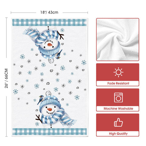 Artoid Mode snowflake plaid towels enhance kitchen style and cleanup tasks