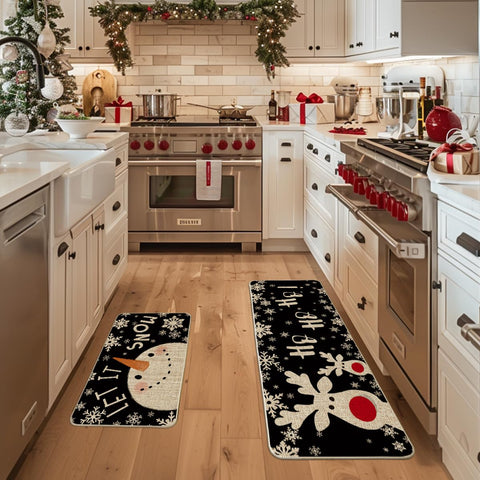 Artoid Mode snowflake christmas design brightens kitchen and keeps dirt away.