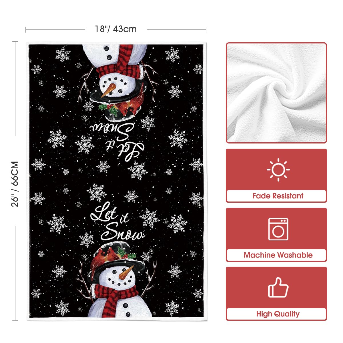 Artoid Mode plush 18x26 towels provide everyday drying without scratching cookware