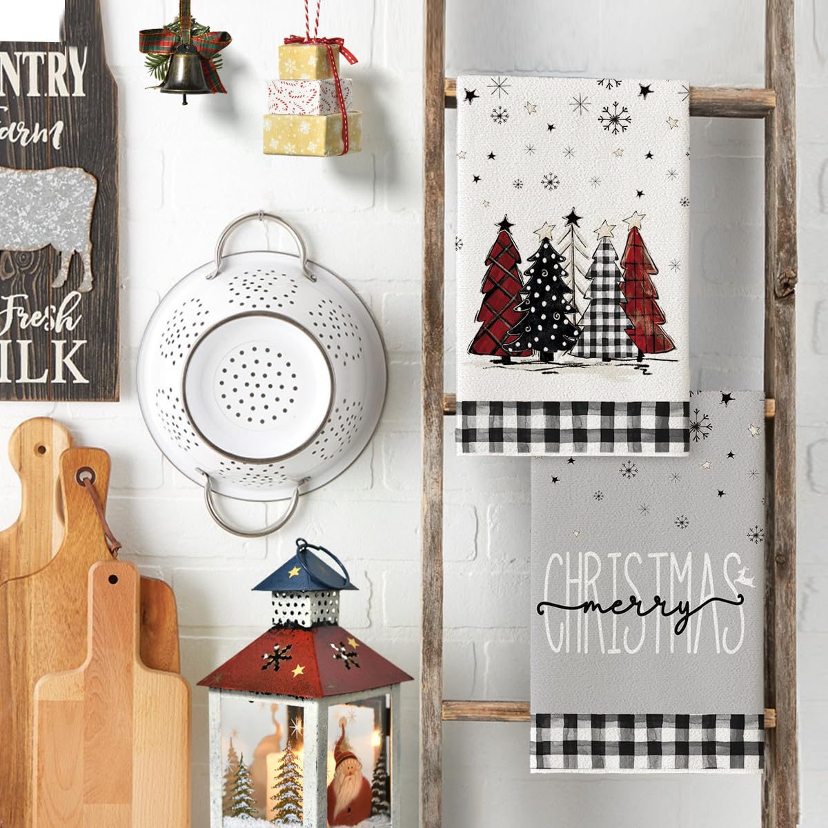 Artoid Mode star decoration kitchen towels with gentle fibers for cookware.