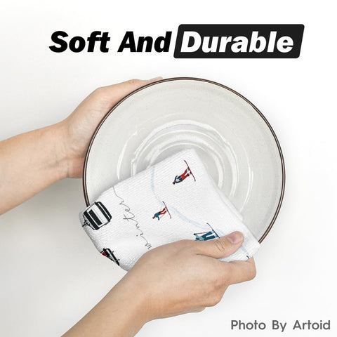 Artoid Mode stylish kitchen decor towels elevate seasonal vibes during cooking and cleanup.