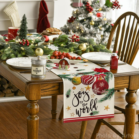 Artoid Mode table runner closeup stitching highlights durable sewing for long-lasting use.