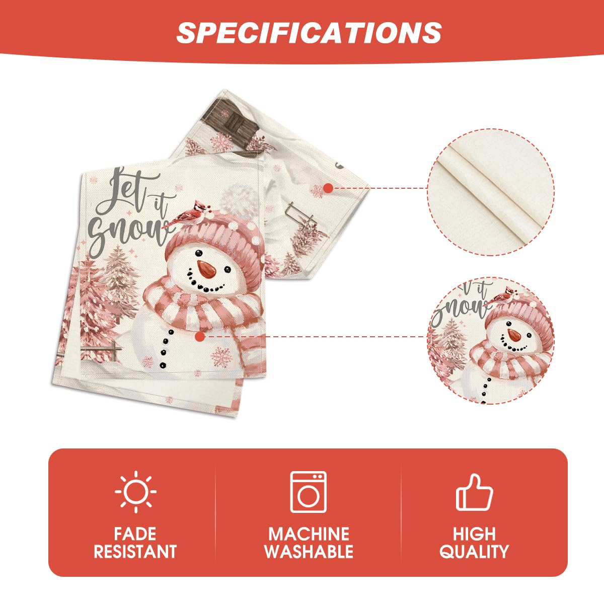 Artoid Mode table runner is machine washable and durable for daily use