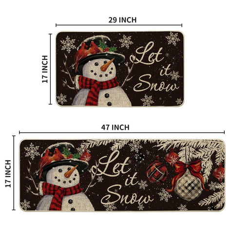 Artoid Mode two-mat set 17x29 and 17x47 arranged in a cozy kitchen.