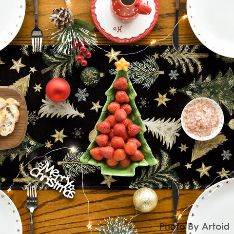 Artoid Mode Vibrant color table runner suits holiday table decor