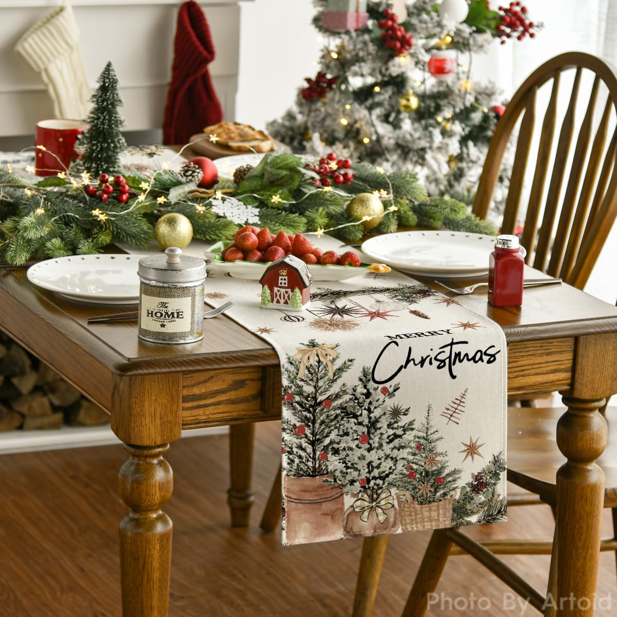 Artoid Mode vibrant pattern adds color to seasonal dining.