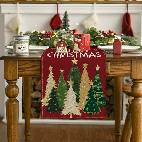 Artoid Mode vibrant holiday decor for kitchen and dining tables.
